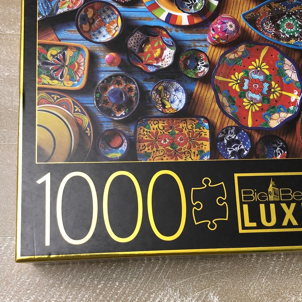 Big Ben Luxe 1000 Piece Puzzle Puebla Pottery - Picture 3 of 9
